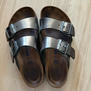 Gunmetal Birkenstocks